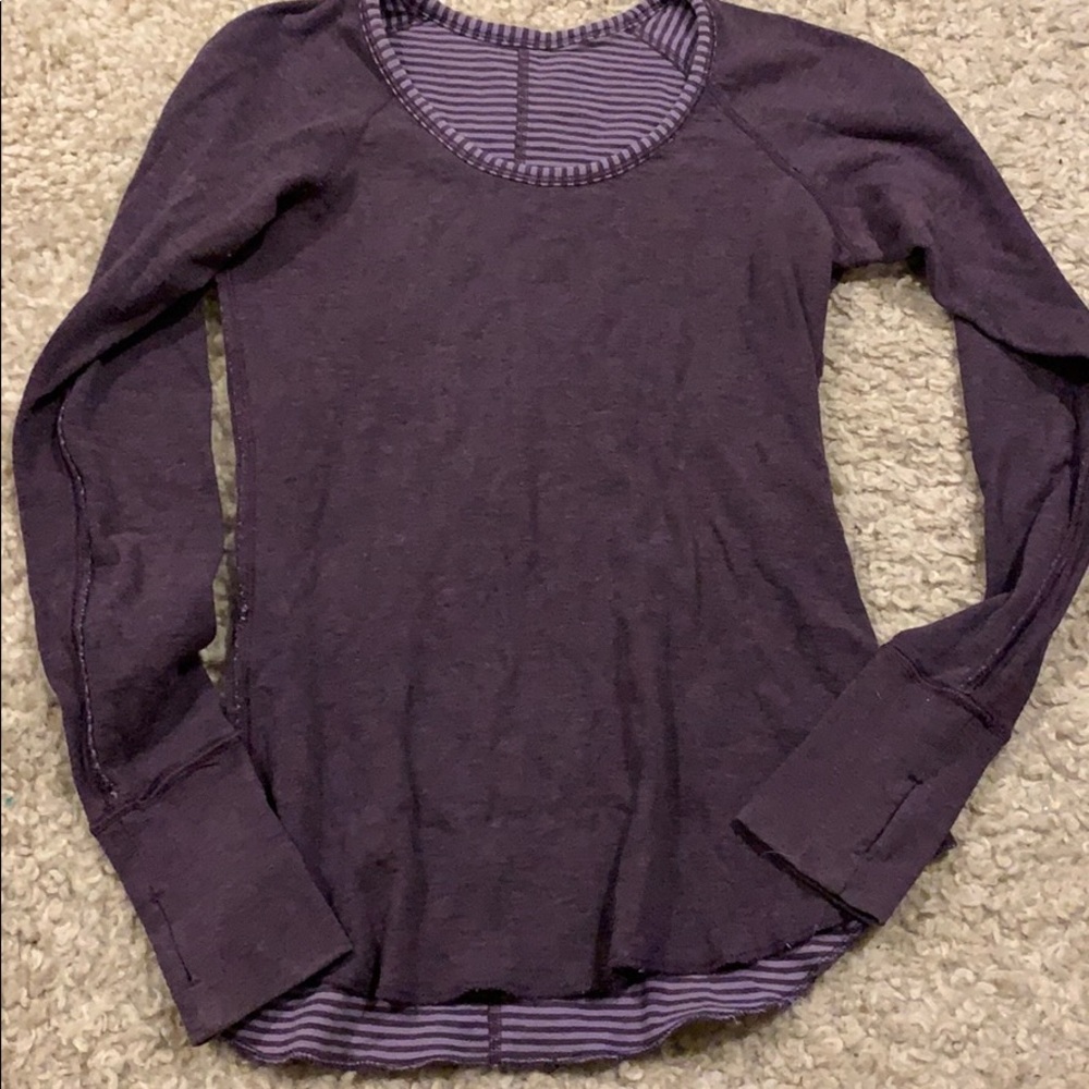 lululemon reversible long sleeve: size 4